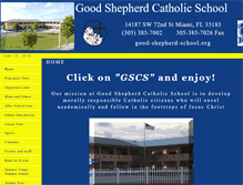 Tablet Screenshot of good-shepherd-school.org